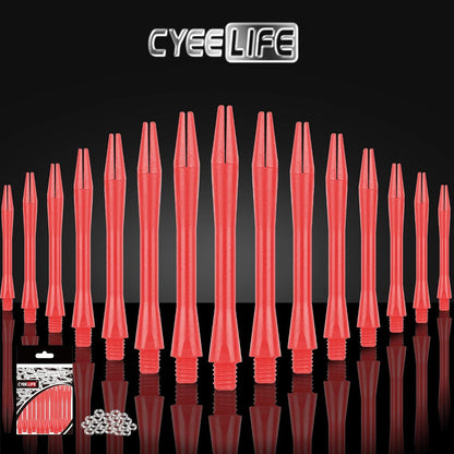 15x CyeeLife Dart-Schäfte mit O-Ringen, Dart Zubehör, Rot
