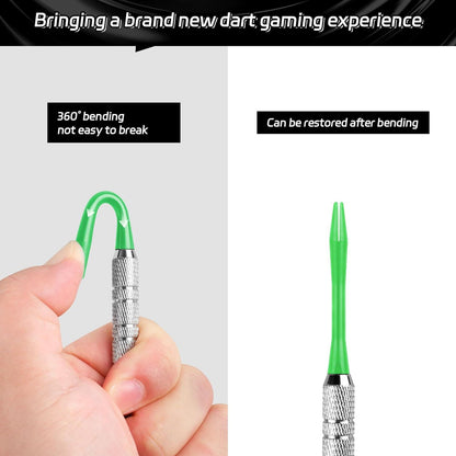 CyeeLife Dart-Schäfte 15 Stück mit O-Ringen Dart-Zubehör Grün