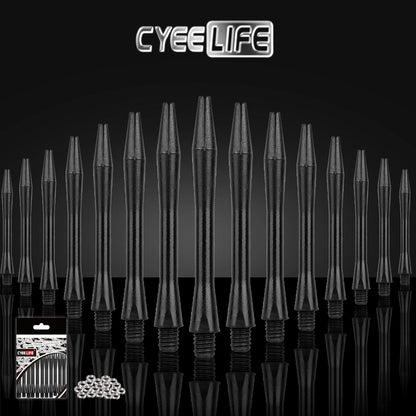 15x CyeeLife Dart Shafts + 20 O-Ringe Dart Zubehör Schwarz