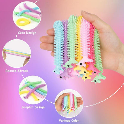 Ainiv Einhorn Stretchy String Stressabbau Spielzeug 10er Pack
