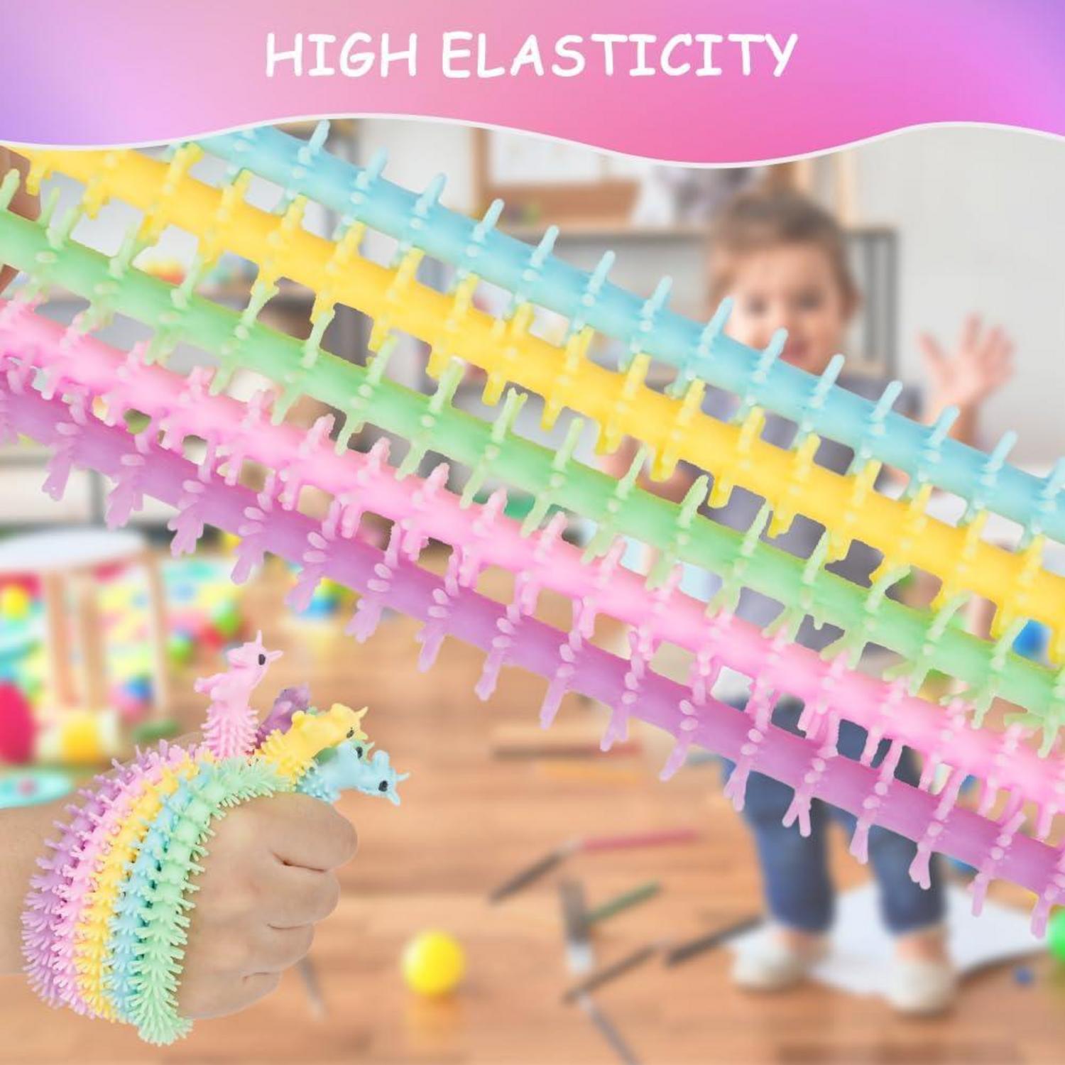 Ainiv Einhorn Stretchy String Spielzeug 10er Pack Kinder Erwachsene Autismus