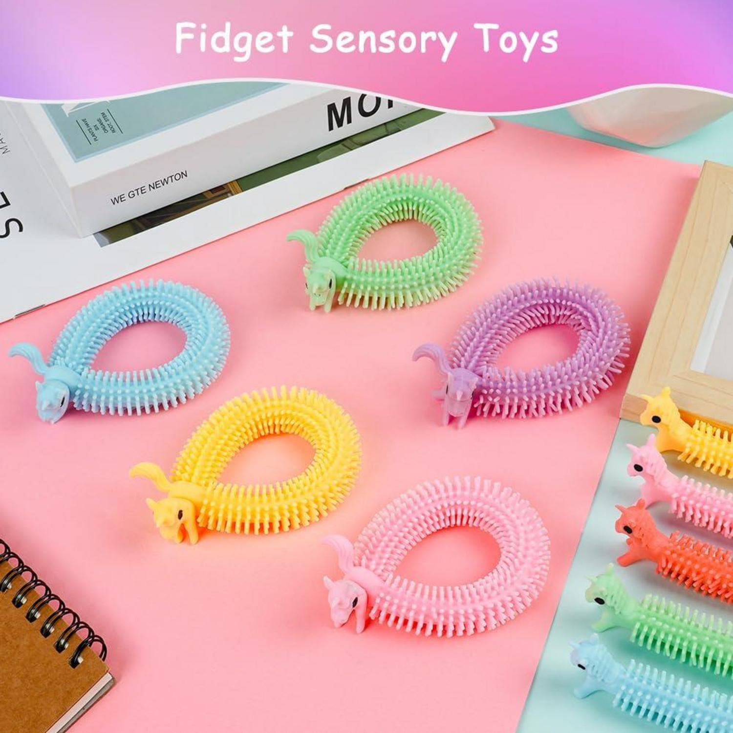 Einhornde dehnbare Zappelschnur 10er Pack - Stressabbau Fidget
