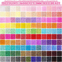 Perlen Set 3mm: 120 Farben, Buchstabenperlen, Charms