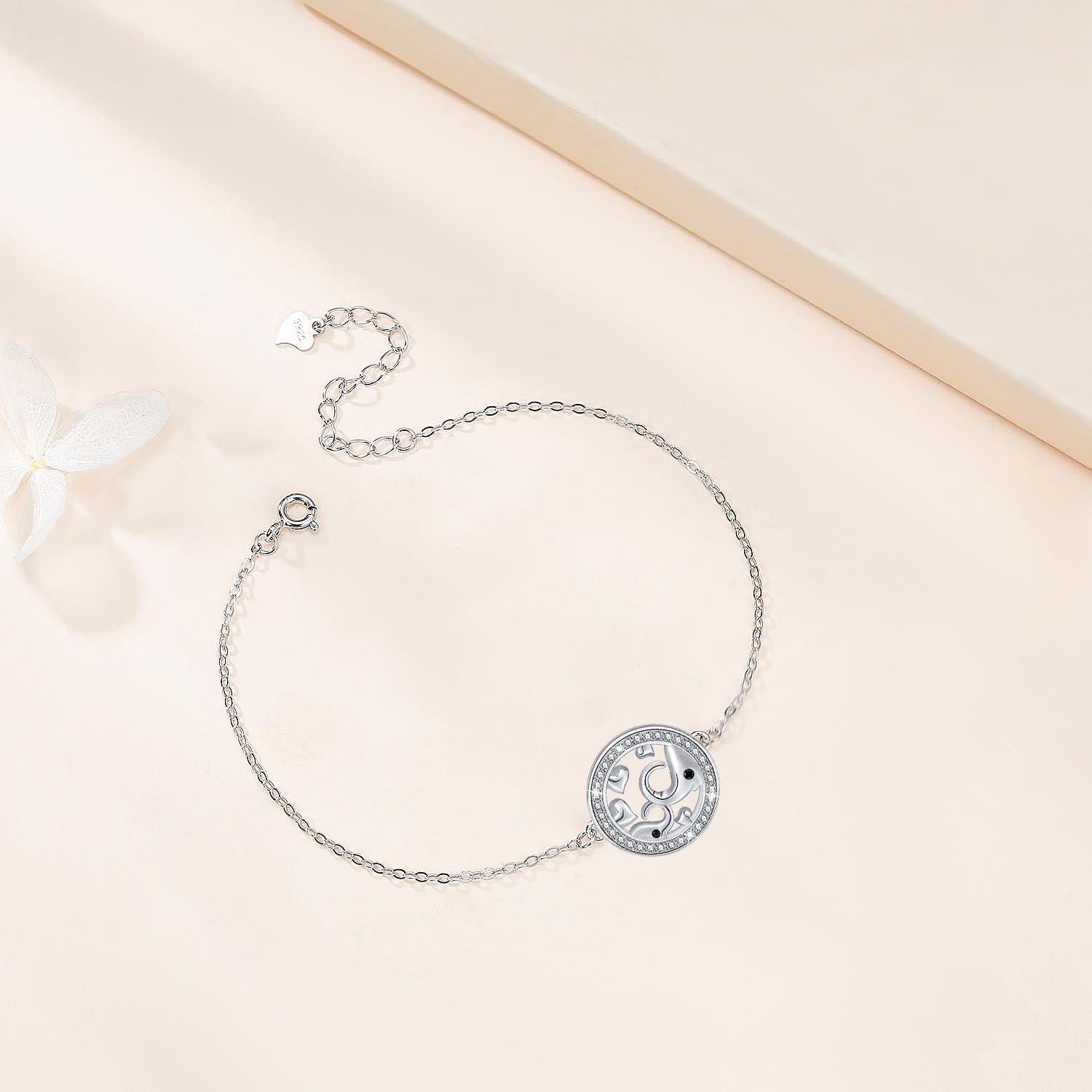 Elefanten Armband Mutter Tochter 925 Sterling Silber Geschenk