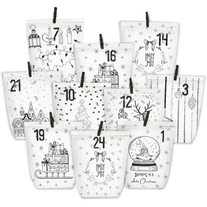 Adventskalender zum Befüllen 24 Weihnachtskalender