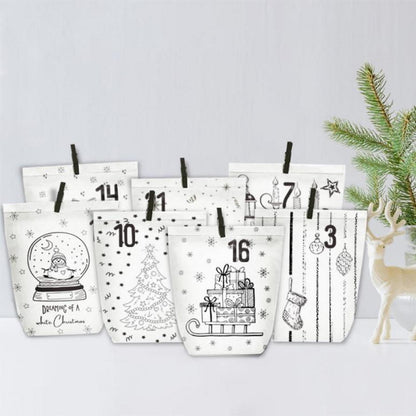 Adventskalender zum Befüllen 24 Weihnachtskalender