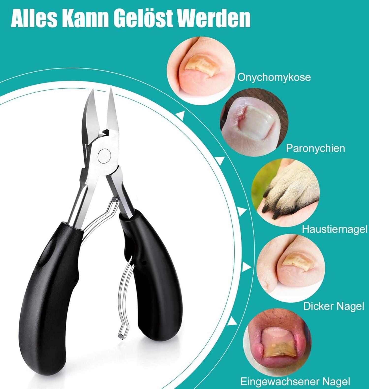 Professionelles Nagelknipser Set für dicke