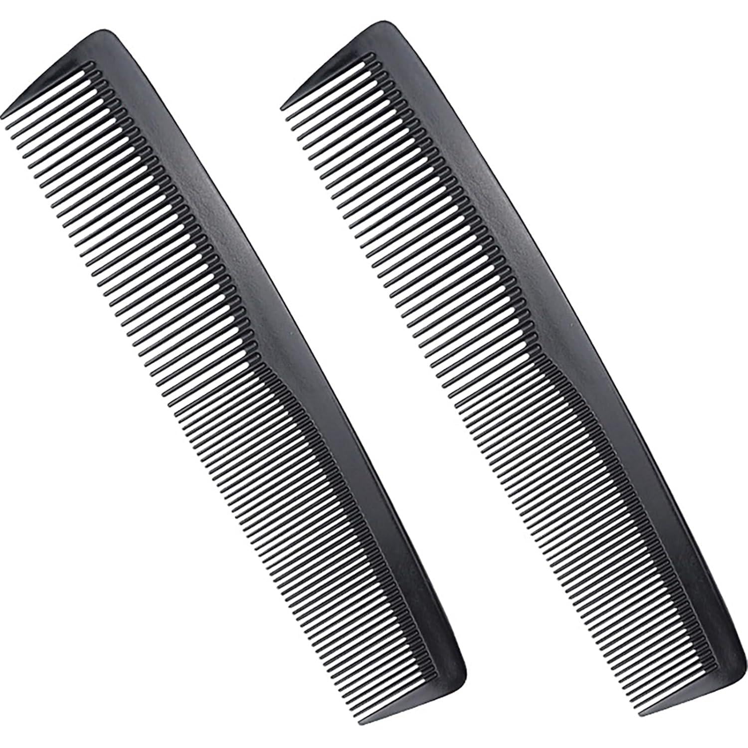 2 Stücke Hair Comb Set Styling Kamm 18.7cm Schwarz