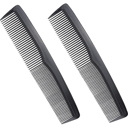 2 Stücke Hair Comb Set Styling Kamm 18.7cm Schwarz
