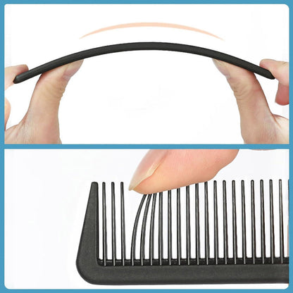 2 Stücke Hair Comb Set Styling Kamm 18.7cm Schwarz