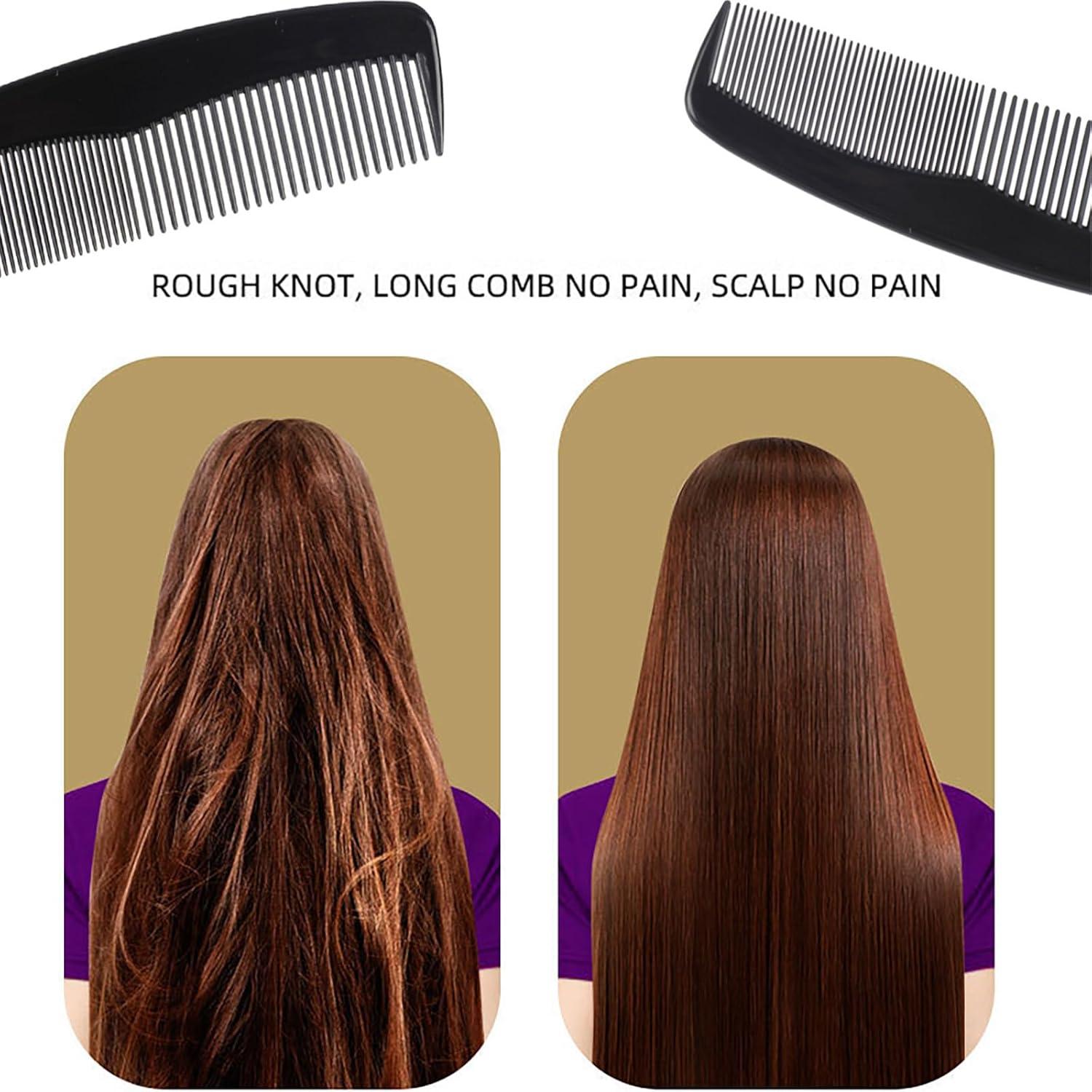 Herren Haarkamm Styling Kamm Set glatte lockige lange kurze Haare 18.7cm