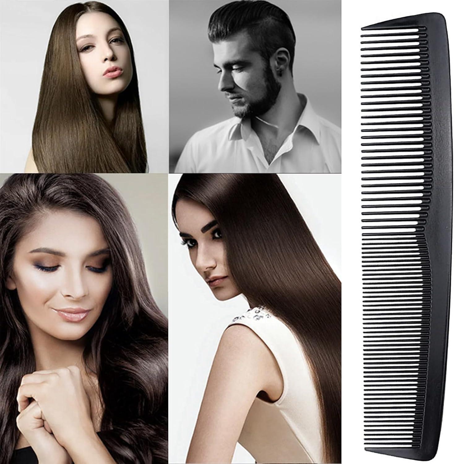 Herren Haarkamm Styling Kamm Set glatte lockige lange kurze Haare 18.7cm