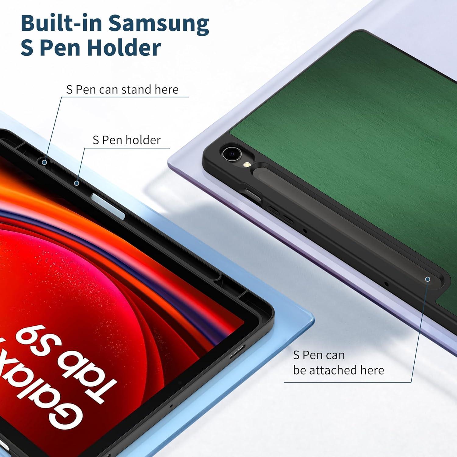 EasyAcc Samsung Galaxy Tab S9 FE 10.9/ S9 2023 11 Schutzhülle Dunkelgrün