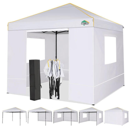 3x3m Pavillon wasserdicht, winterfest mit Seitenteilen