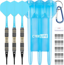 Dartpfeile Set Kunststoffspitze Softdarts 18g Aufbewahrungsbox