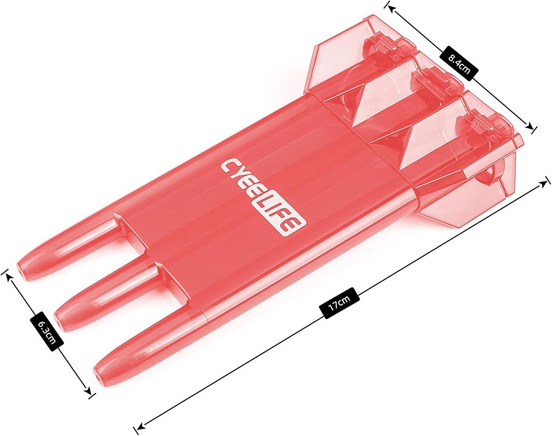 Professionelle CyeeLife Dartpfeile Kunststoffspitze Set 18g Darts ROT