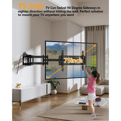 TV Wandhalterung Schwenkbar Neigbar 37-75 Zoll 50kg