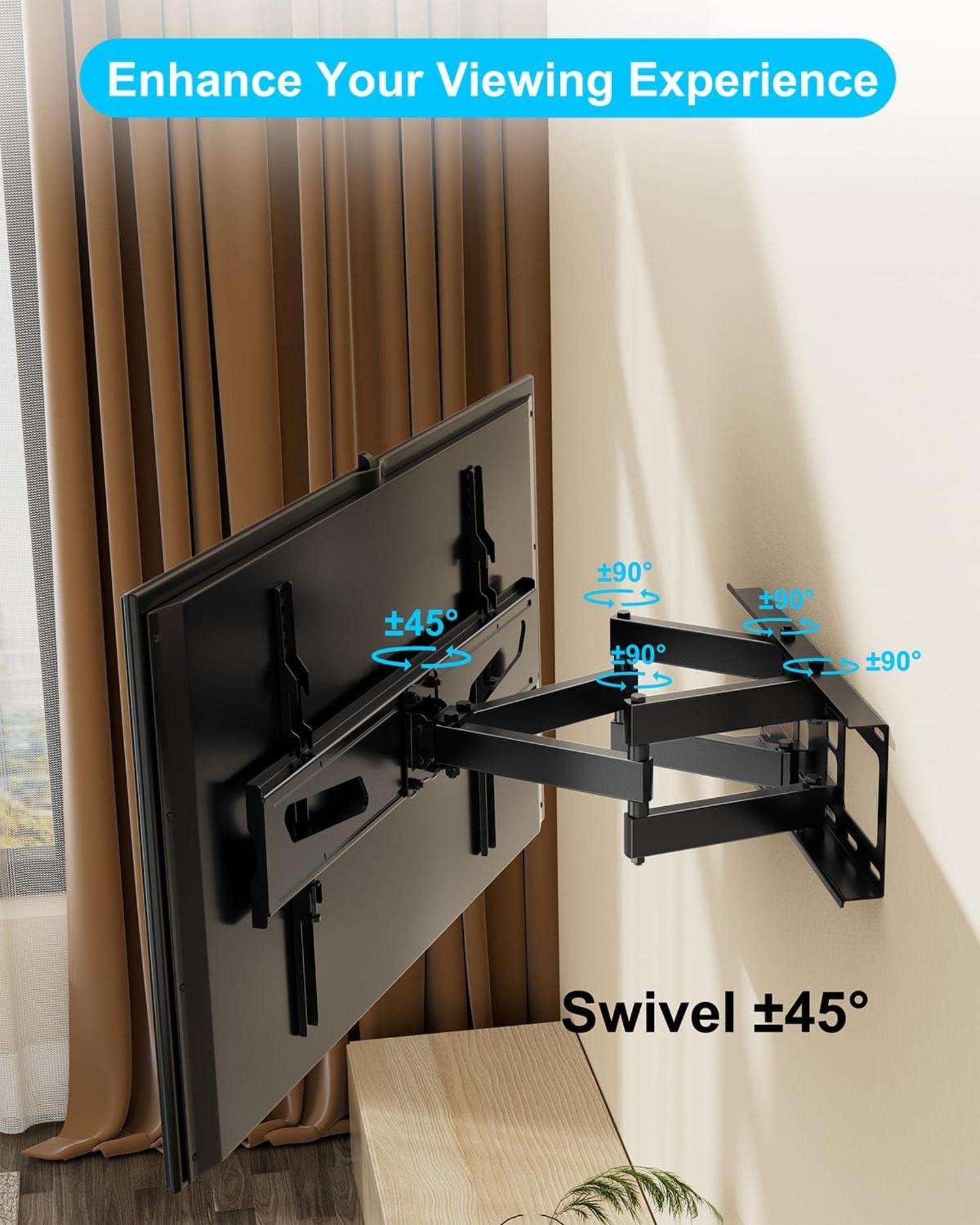 TV Wandhalterung schwenkbar neigbar für 37-75 Zoll Fernseher bis 50kg