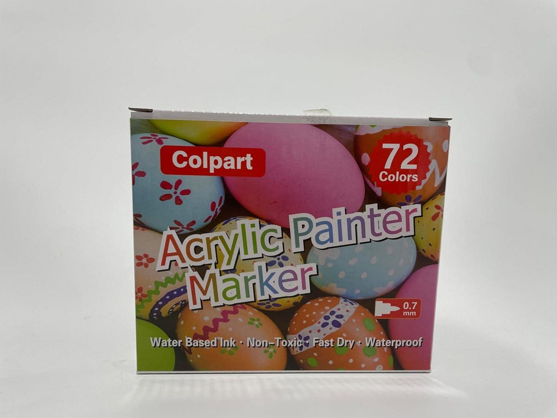 72Colors Acrylic Paint Pens 0.7mm Fine Tip for Rock Wood Canvas Glass