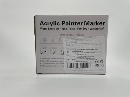 Acrylic Paint Markers 72 Colors Extra Fine Tip Paint Pens for Rock, Wood, Canvas, Glass, DIY Crafts