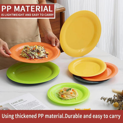 Evanda Kunststoff Teller Set 8er 26/19cm unzerbrechlich