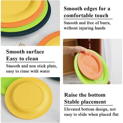 Evanda Kunststoff Teller Set 8er 26/19cm unzerbrechlich