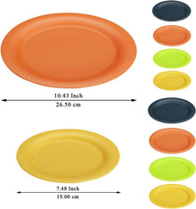 Evanda Kunststoff Teller Set 8er 26/19cm unzerbrechlich