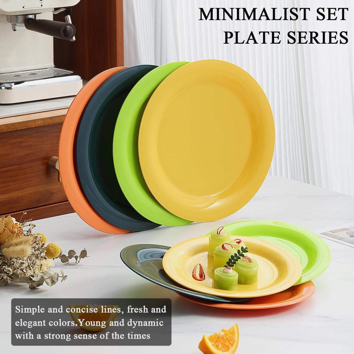 8er Set Kunststoff Speiseteller 26/19cm