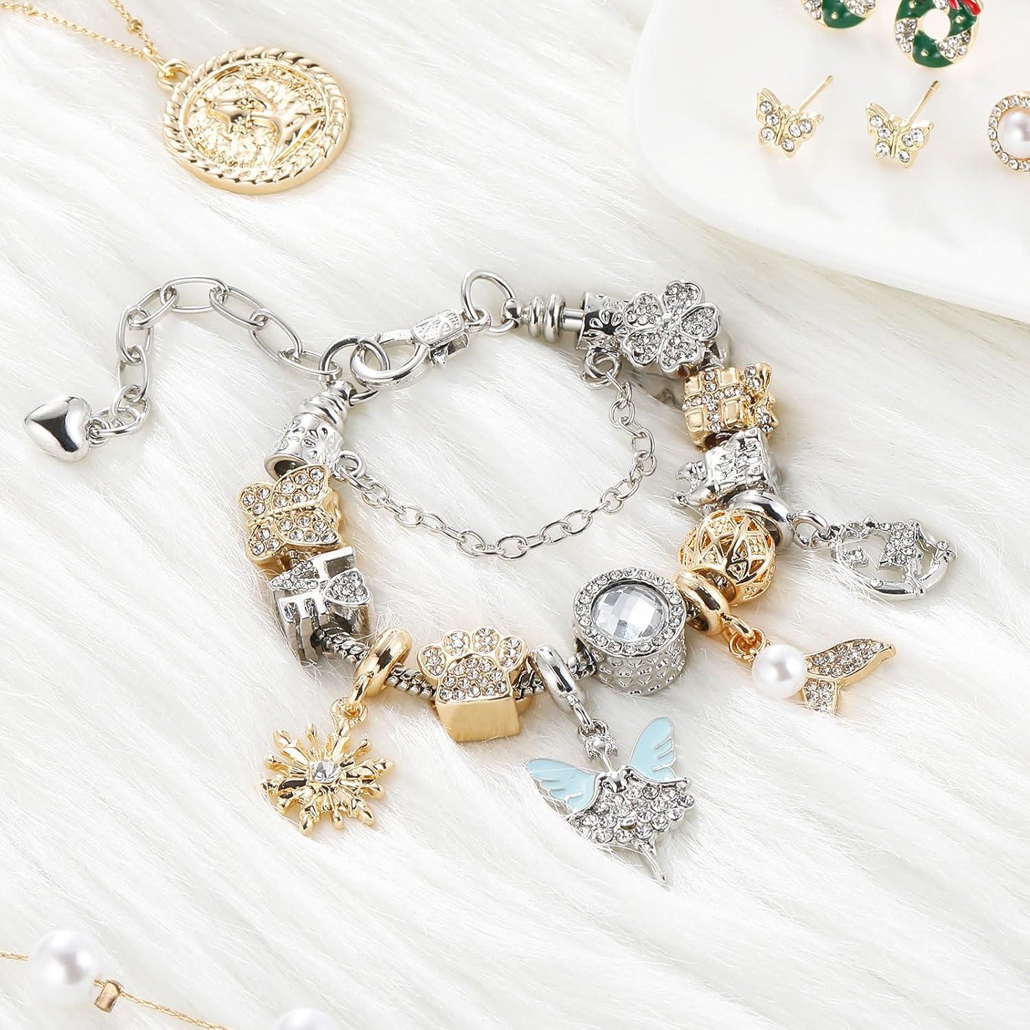 Schmuck Adventskalender 2024 für Damen Mädchen mit 24 Überraschungen