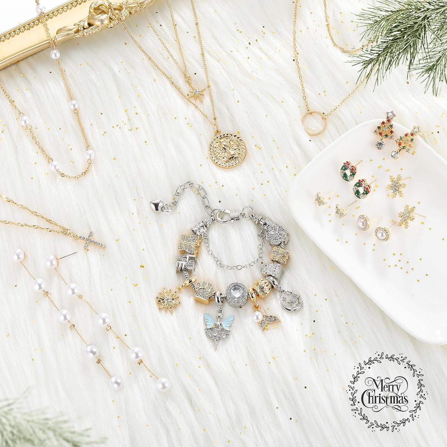 MJARTORIA Schmuck Adventskalender 2024 Damen Weihnachten Überraschungen