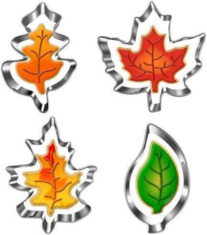 Herbst Blätter Ausstechformen 4er Set Ahornblatt Eichenblatt