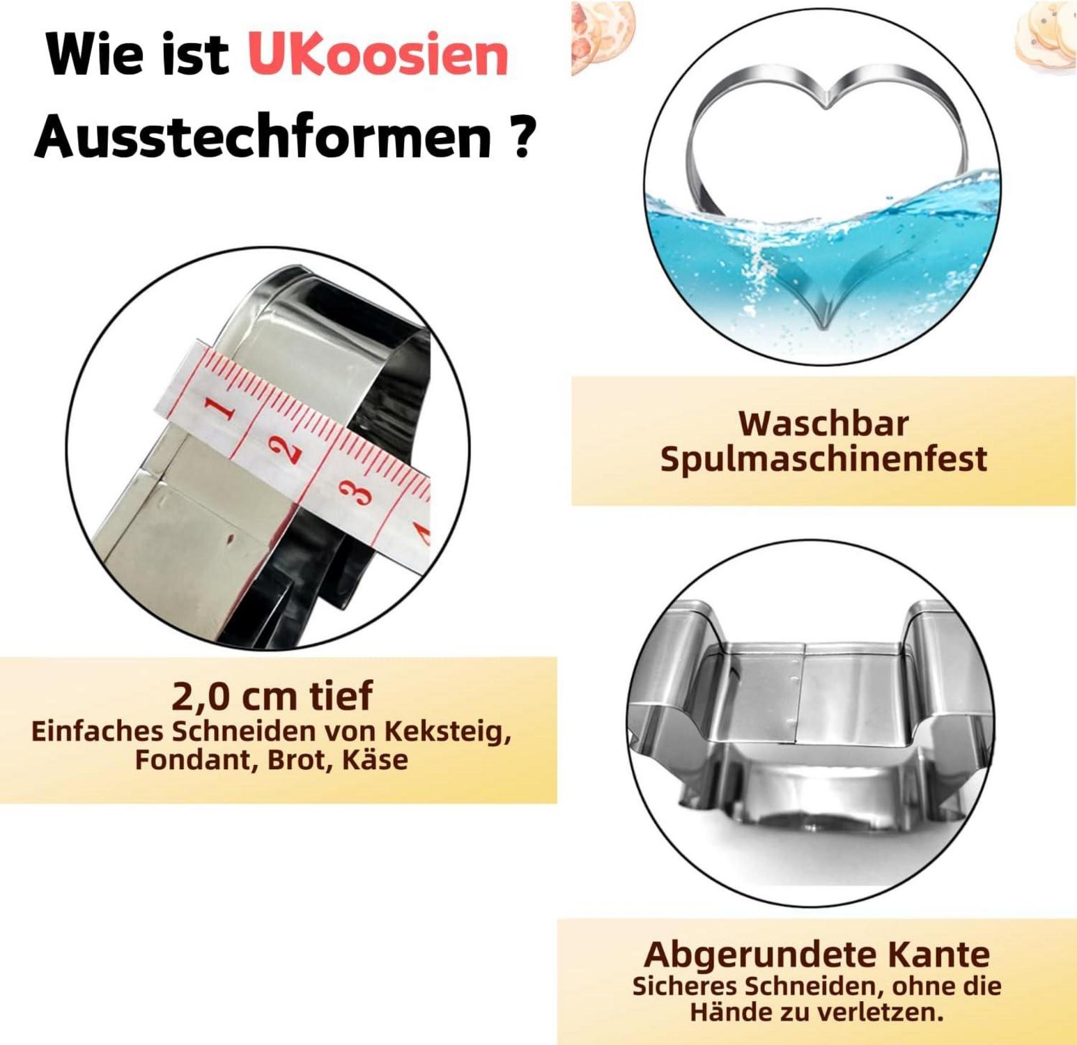 Herbst Blätter Ausstechformen Set-4 Stück-Edelstahl