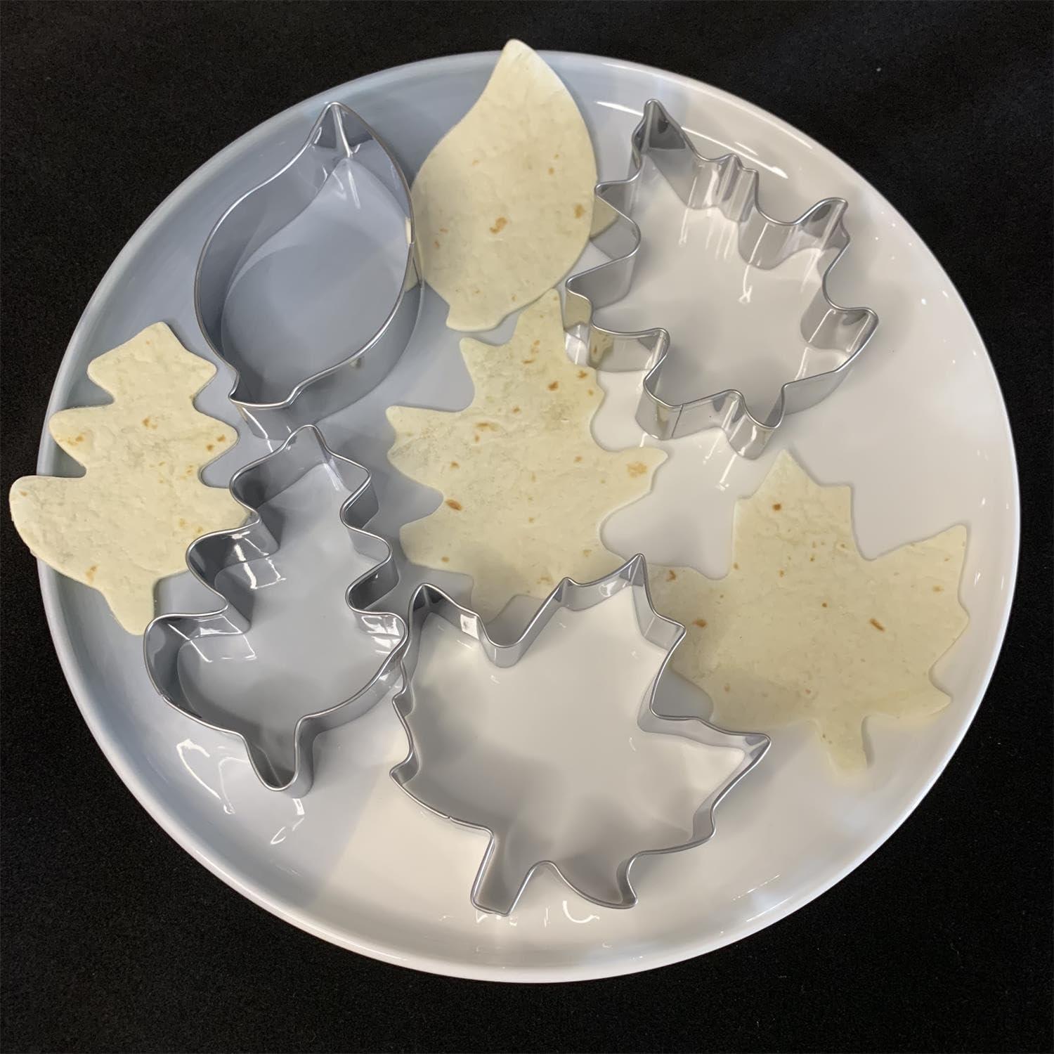 4-teiliges Herbst Blätter Ausstechformen Set - Ideal zum Backen