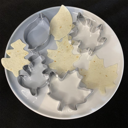 4-teiliges Herbst Blätter Ausstechformen Set - Ideal zum Backen