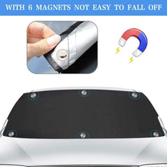 Frontscheibenabdeckung Auto, Windschutzscheibe Magnet Abdeckung 210x120cm