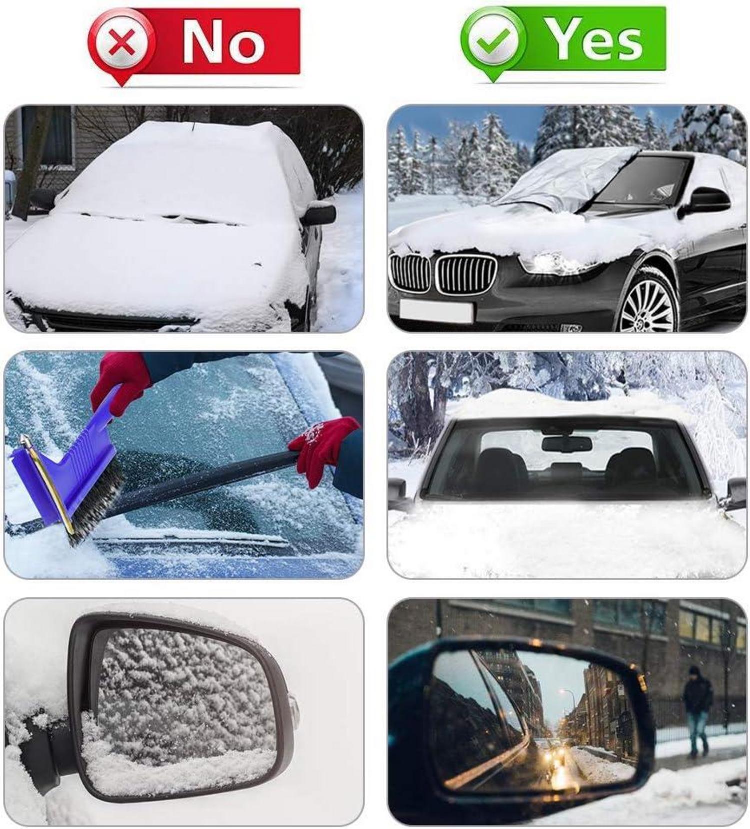 Frontscheibenabdeckung Auto Scheibenabdeckung Magnet Eis Frost Schnee