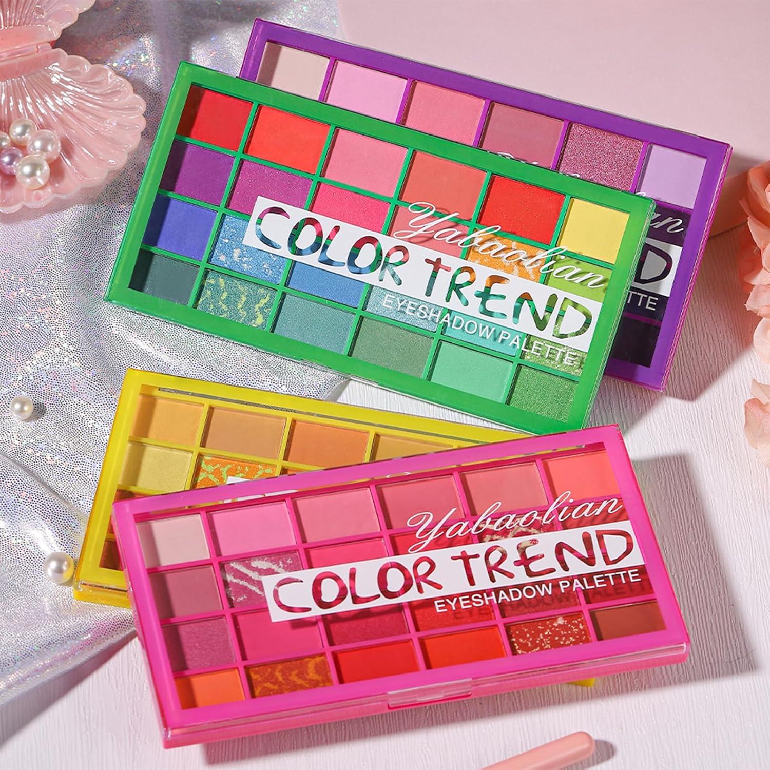 Lidschatten Palette 24 Farben Matt Schimmer Eyeshadow Nudetöne