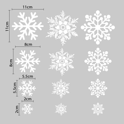 Fensterbilder Weihnachten Selbstklebend Schneeflocken 230