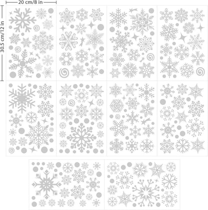 230-teilige Weihnachtsfensterbilder Set Selbstklebend mit