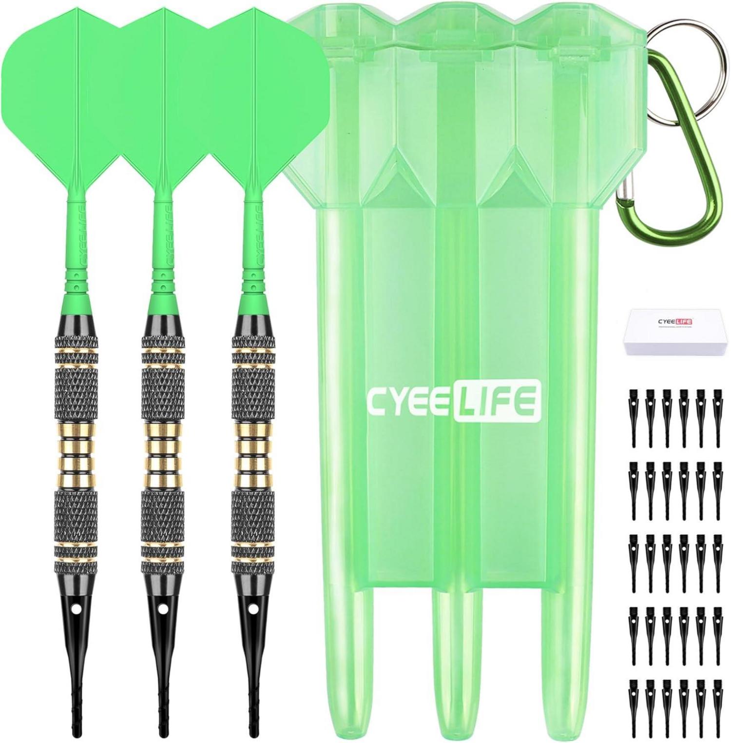 Dartpfeile Kunststoffspitze Set 3 Stück 18g Softdarts Aufbewahrungsbox