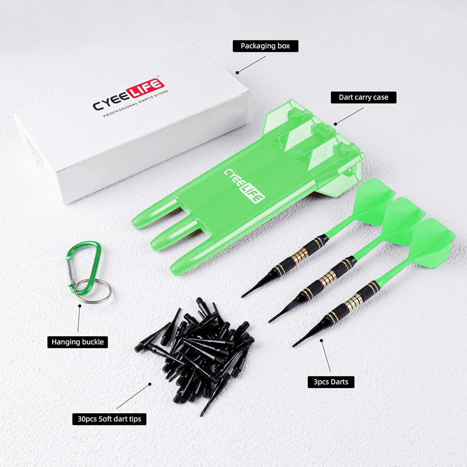 Professionelles Dartpfeile Set 18g Kunststoffspitze Aufbewahrungsbox