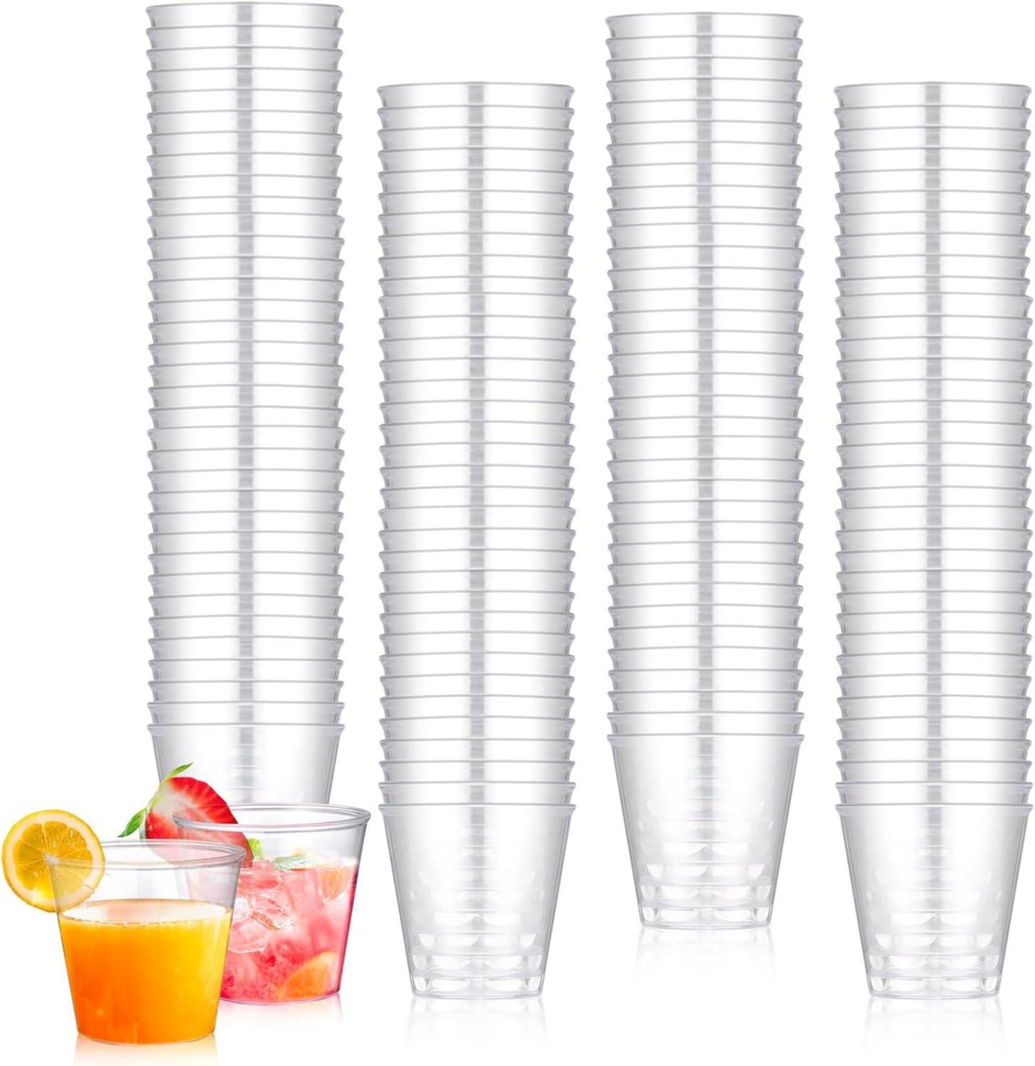 200 Stück Shotgläser 30ml Plastik PS Material Wiederverwendbarer