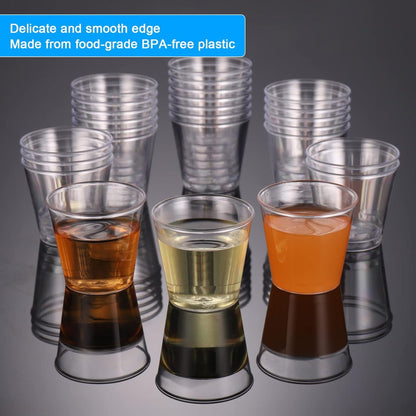 200 Stück Shotgläser 30ml Plastik PS Material Wiederverwendbarer