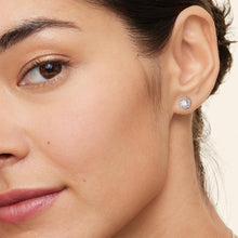 Moissanite Damen Ohrringe 925 Silber Blume Halo 1,0/2,0