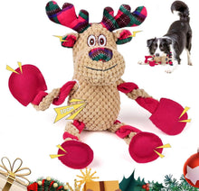 Interaktives Hundespielzeug Elch Weihnachten Quietschend Waschbar