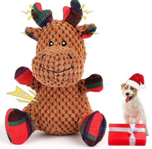 Hundespielzeug Weihnachten Kuscheltier Elch Quietschend