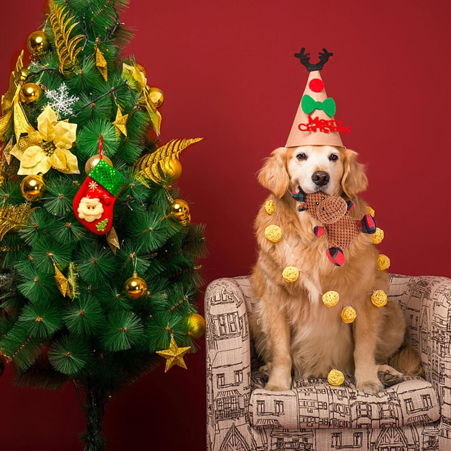 Hundespielzeug Quietschend Weihnachten Elch Kauspielzeug Kleine Hunde