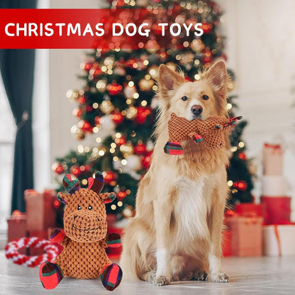 Hundespielzeug Quietschend Weihnachten Elch Kauspielzeug Kleine Hunde