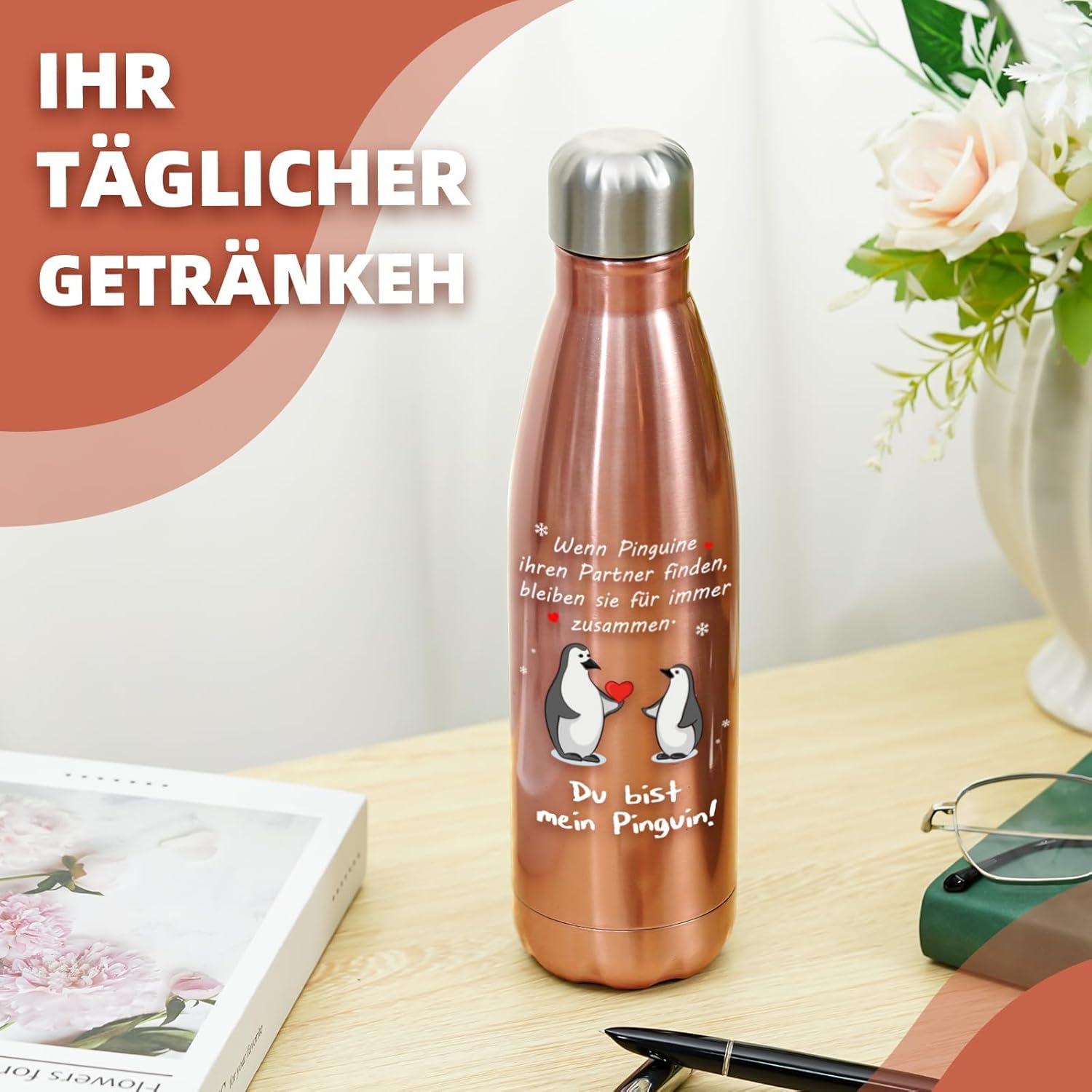 Jahrestagsgeschenk für Sie - 500ml Edelstahl Thermosflasche