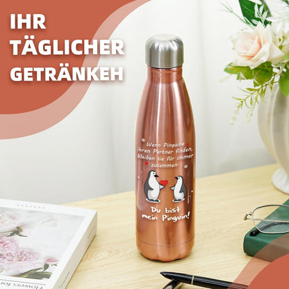 Jahrestagsgeschenk für Sie - 500ml Edelstahl Thermosflasche
